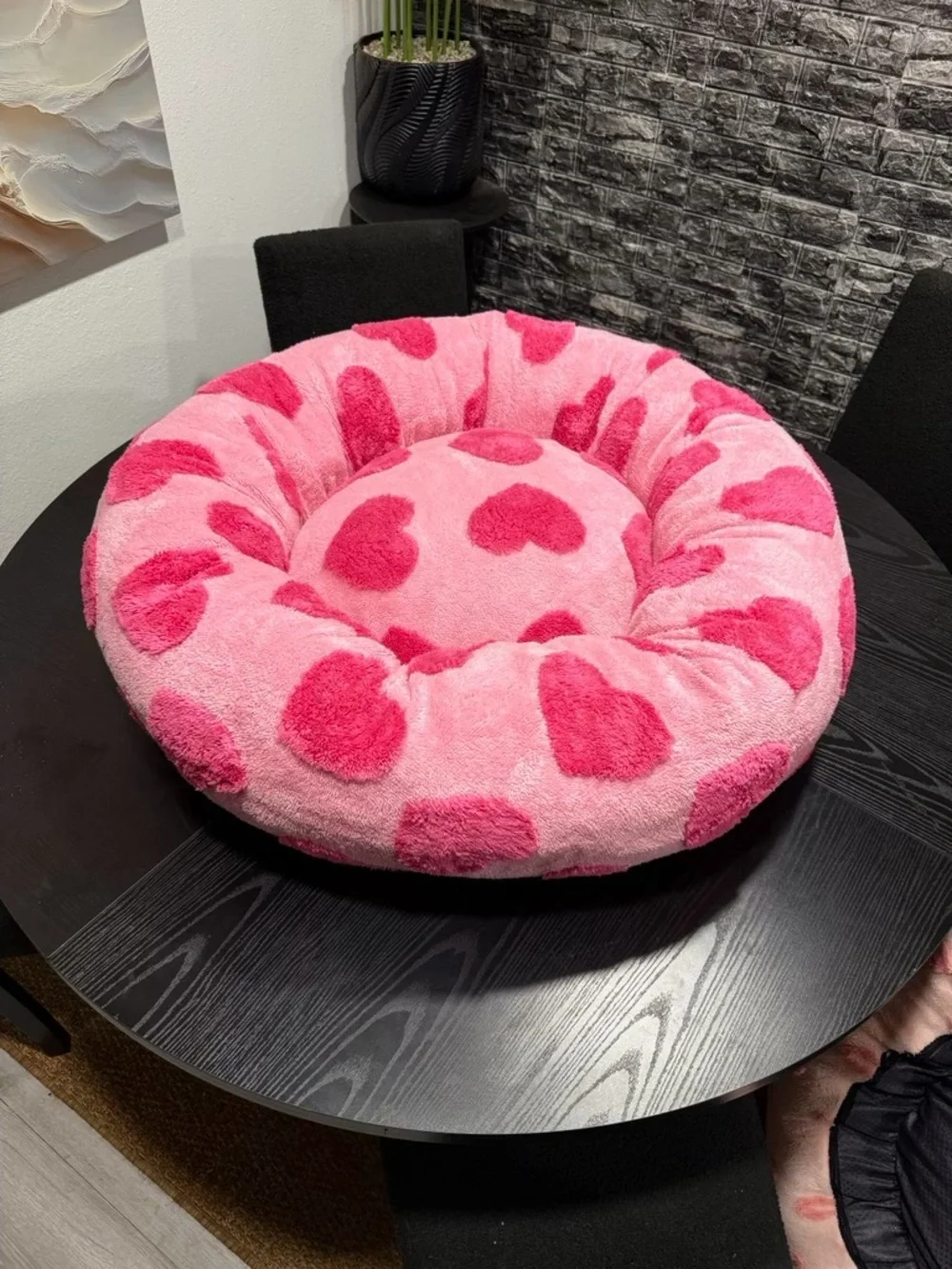 BEDSURE MEDIUM SIZE STUNNING PINK HEARTS PET BED 🐾💖🎀
